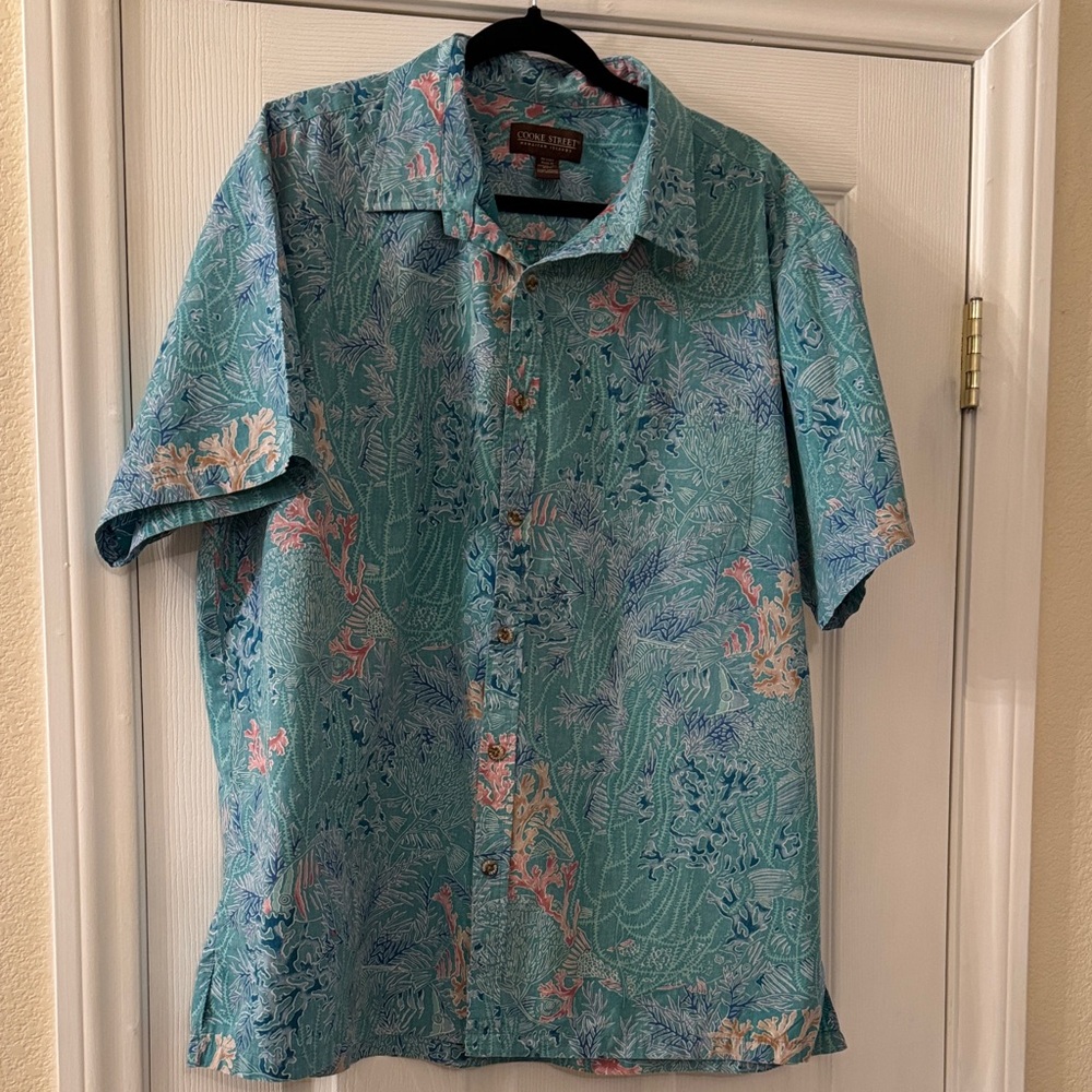 Vintage 70’s Men’s Hawaiian Shirt Cooke Street Sz 2XL